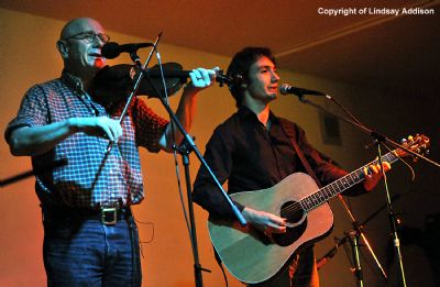 mcconville and newey performing at the douglasdale folk festival - copyright of lindsay addison